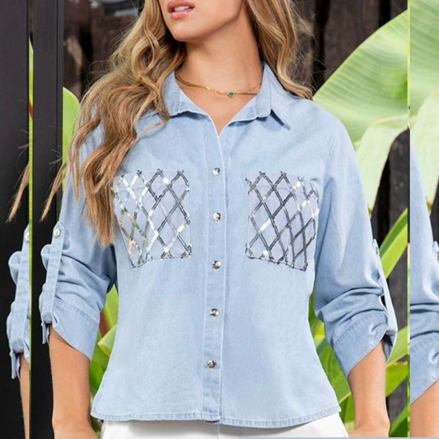 CAMISERA JEAN BRILLO