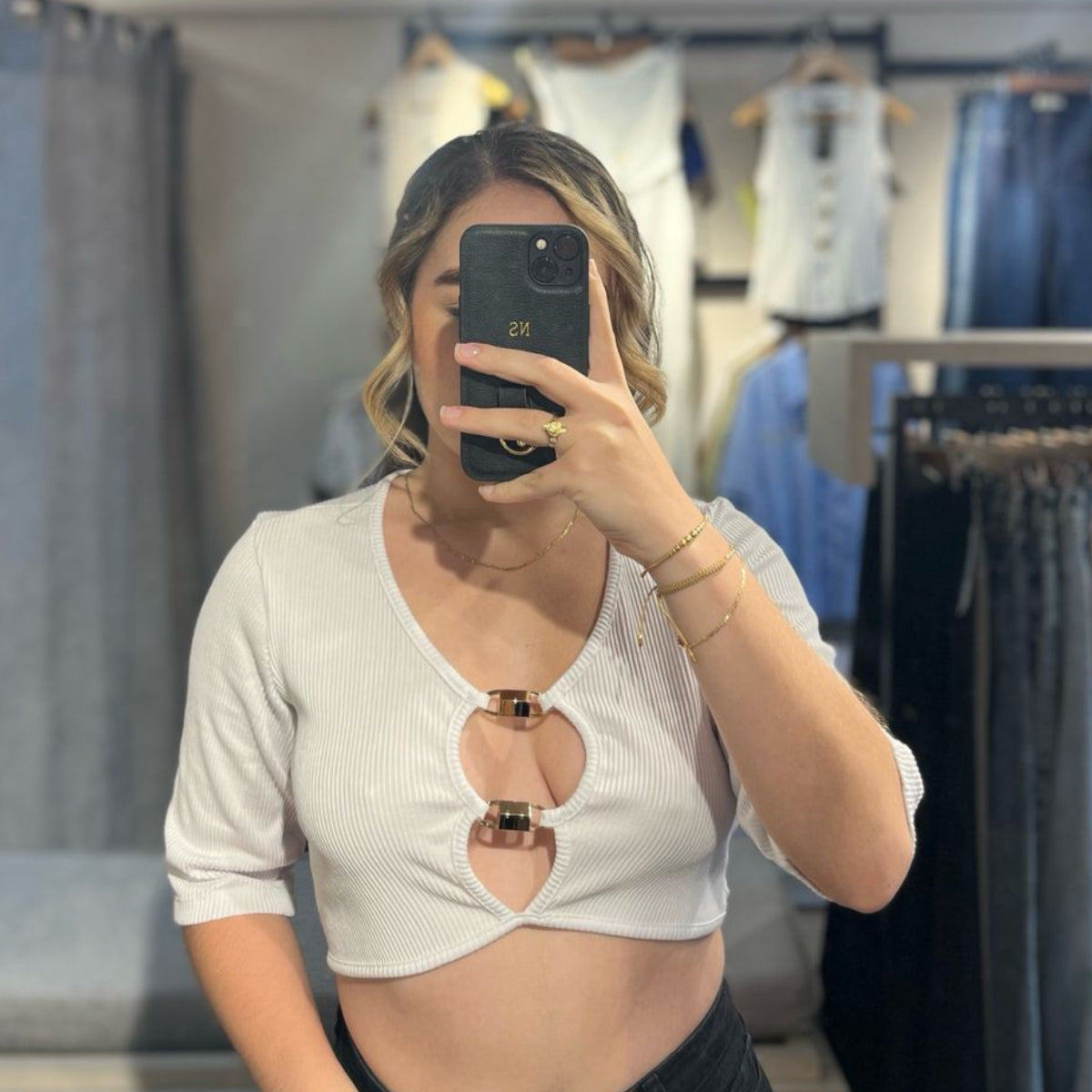 BLUSA BASICA DOS HEBILLAS